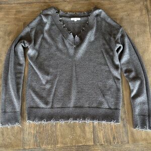 Maurices Charcoal V-Neck Sweater